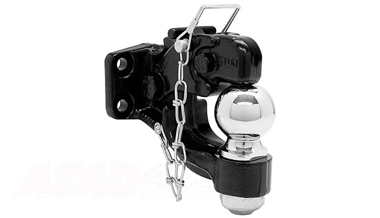 PINTLE TOW HOOK WITH CHROME BAR
